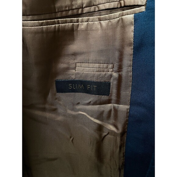 Lot Of 2 Jos A. Bank Joseph  Sport Coat Blazer Brown Navy Blue Slim Fit 41R - Picture 15 of 16